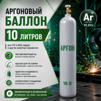 Аргоновый баллон 10 л