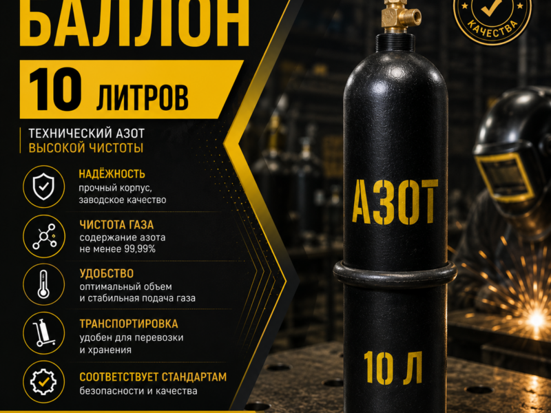 Азотный баллон 10 л