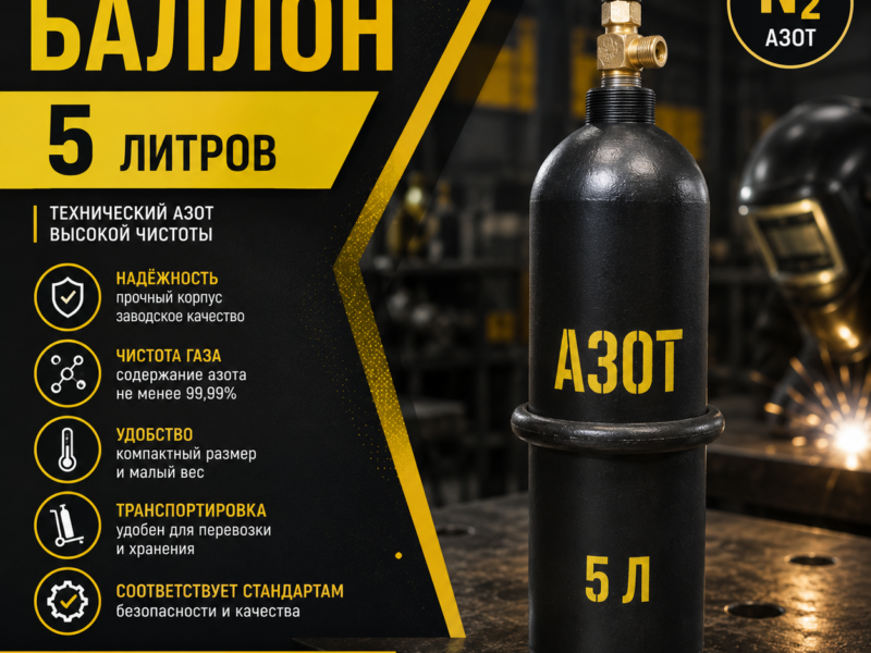 Азотный баллон 5 л