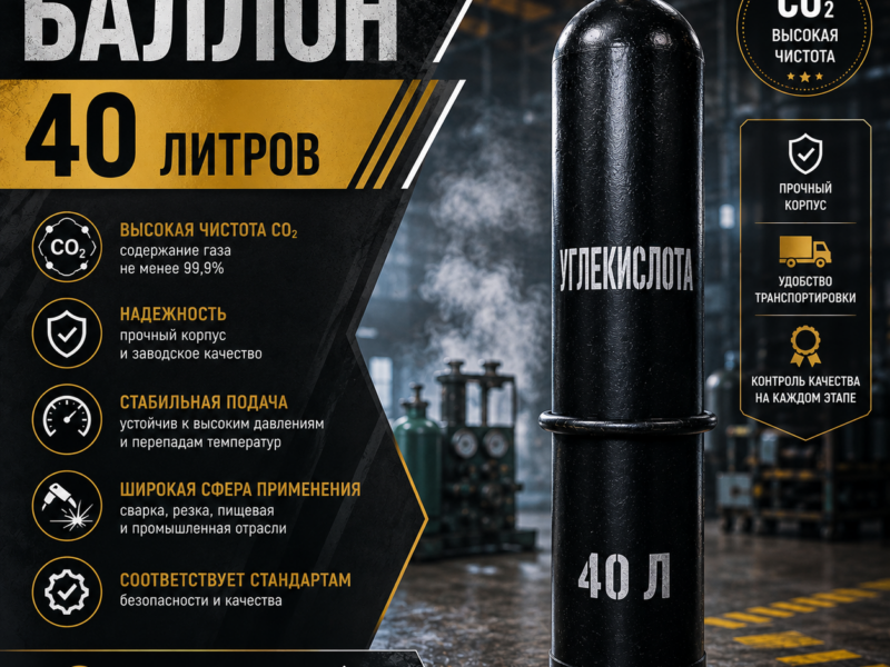Углекислотный баллон 40 л